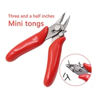 diagonal pliers wire cable small nipper flush snips spring loaded crimper plastic handle diy handicraft portable hand tool