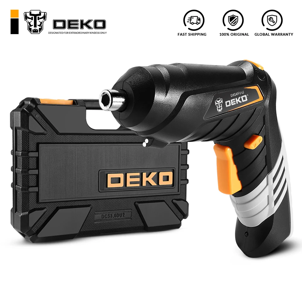 DEKO DKCS3.6O1 S1/S2/S3 электрическая Беспроводная отвертка БЕСКЛЮЧЕВОЙ патрон зарядный