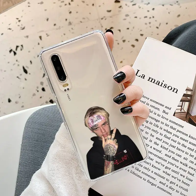 

Lil Peep Phone Case Transparent for Samsung A71 S9 10 20 HUAWEI p30 40 honor 10i 8x xiaomi note 8 Pro 10t 11