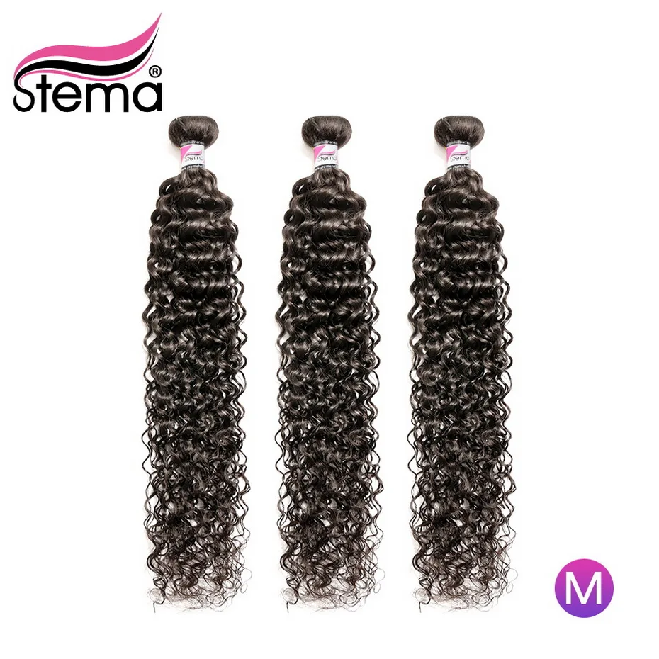 Stema перуанские человеческие волосы волна 8-30 дюймов вплетаемые 1/3/4 Пучки Волос