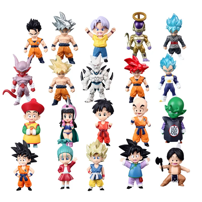 5 PCS Mini No Repeat Dragon Ball Z Супер крилин куририн ПВХ фигурка Коллекционная модель игрушки DBZ фигурки - Цвет: 5 PCS Mini No Repeat