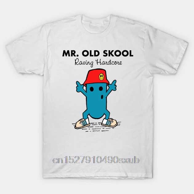 Модная хлопковая Футболка Mr Old Skool Raving Hardcore летняя модная уличная футболка с