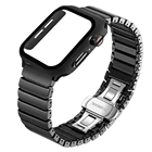 Для apple watch 6 se чехол + ремешок 44 мм 40 мм роскошный керамический ремешок + стеклянная защита экрана чехол для iwatch se 6 5 4 3 42 мм 38 мм