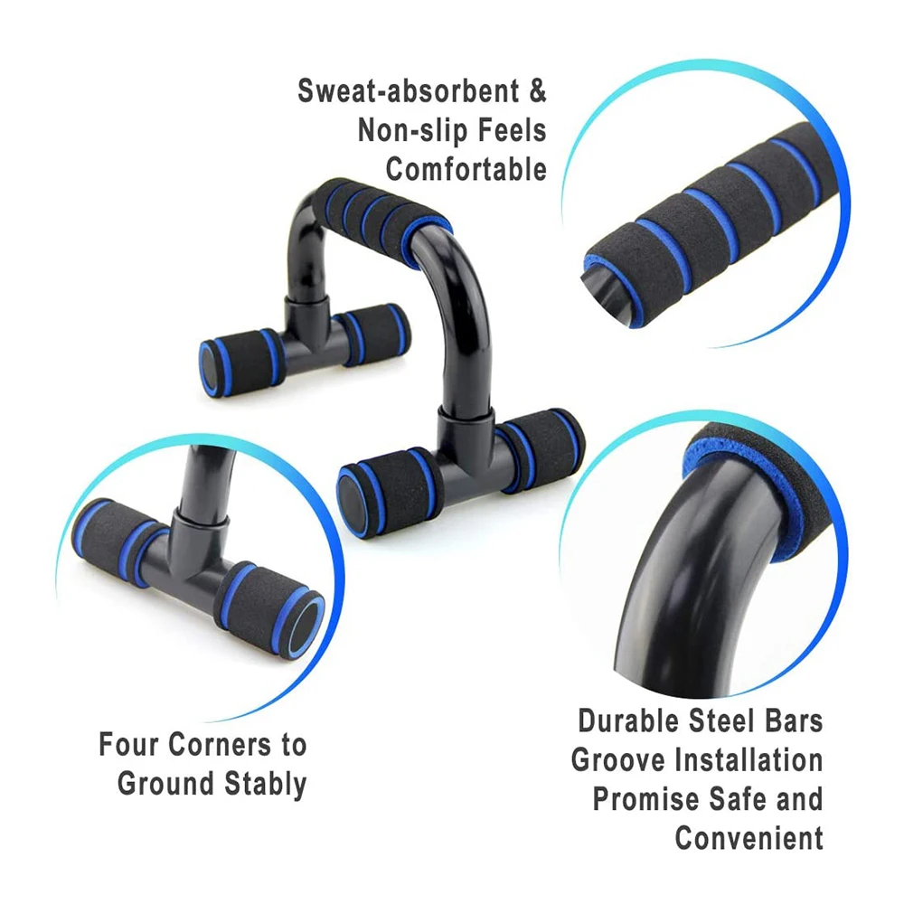 1 пара отжимания подставки сцепление Фитнес оборудование ручки для грудной