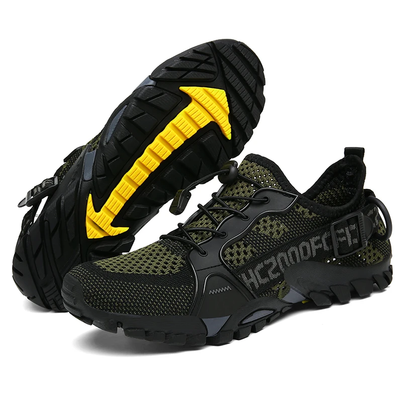 

2021 Men Women Trekking Hiking Shoes Summer Mesh Breathable Men Sneakers Outdoor Trail Climbing Sports Shoes Size 36-47