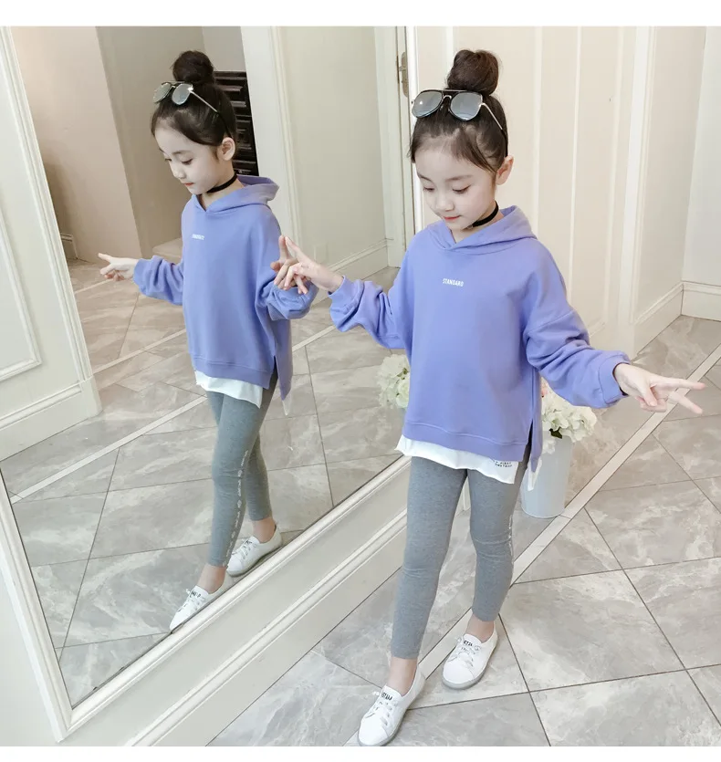 Детская одежда осень-зима 2020 комплект одежды для девочек рубашка с длинным