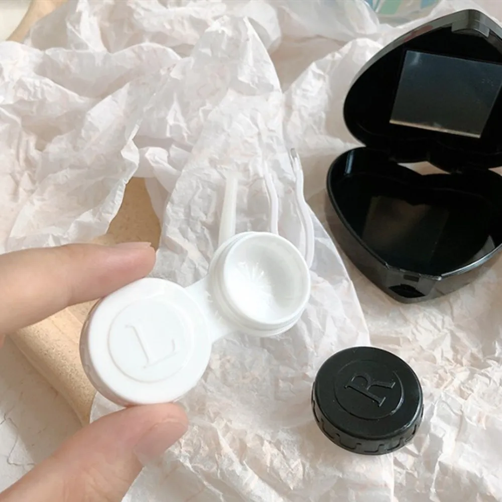 Мини Чехол для контактных линз Дорожный комплект легко переносить зеркальные