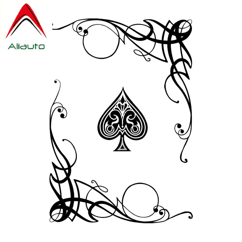 Милый автомобильный стикер Aliauto карты для покера самая крутая графика