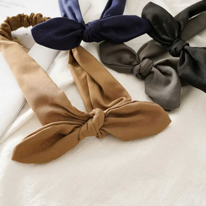 Женская эластичная повязка на голову с узлом |