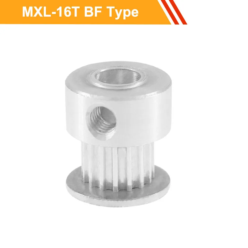 

MXL 16T Timing Pulley 7mm/11mm Belt Width MXL Type CNC Belt Pulley 4/5/6/6.35mm Bore Aluminium Pulley Wheel