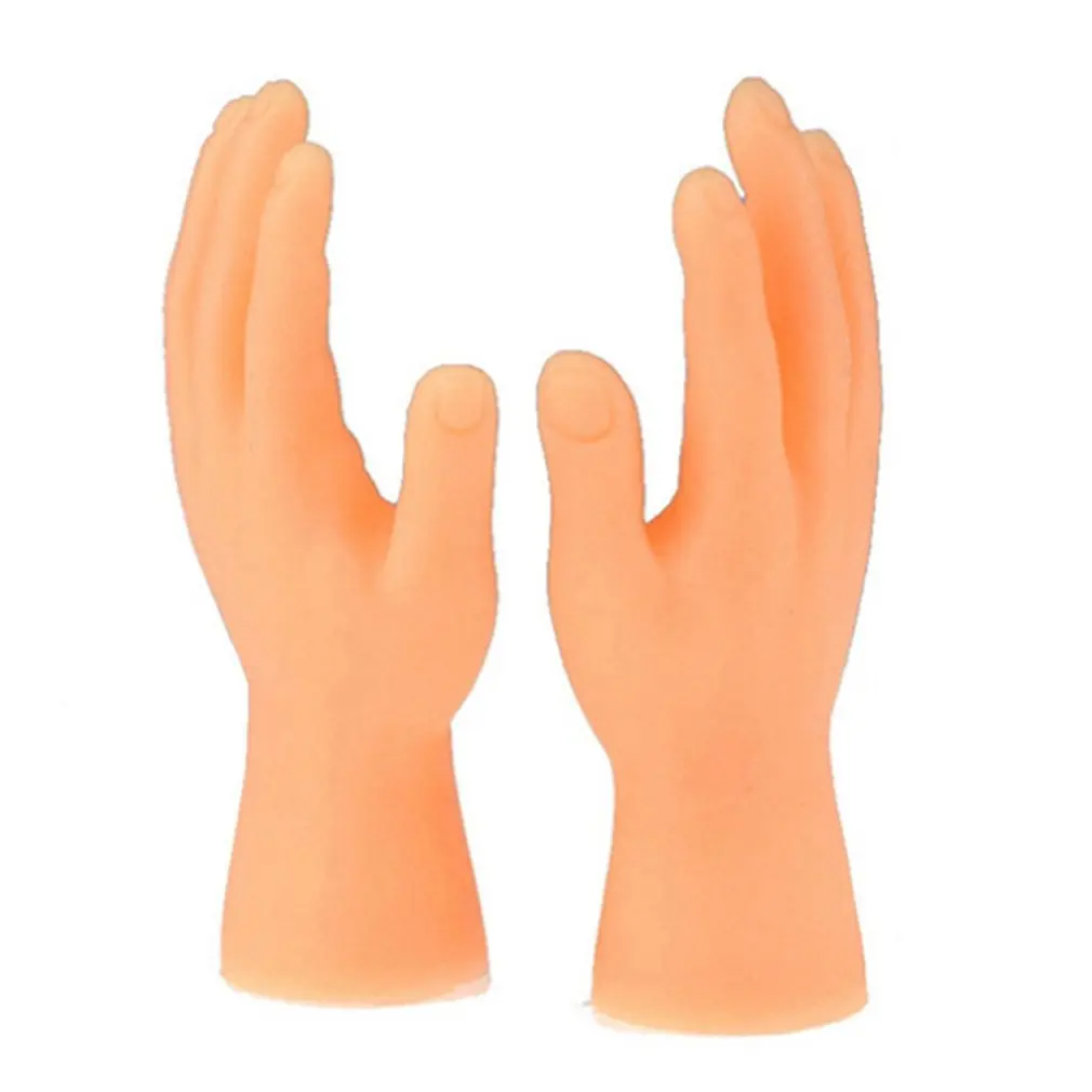 

2 pcsCartoon Funny Finger Hands And Finger Feet Set Creative Finger Toys Of Toys Around The Small Hand Model Halloween Gift Toys