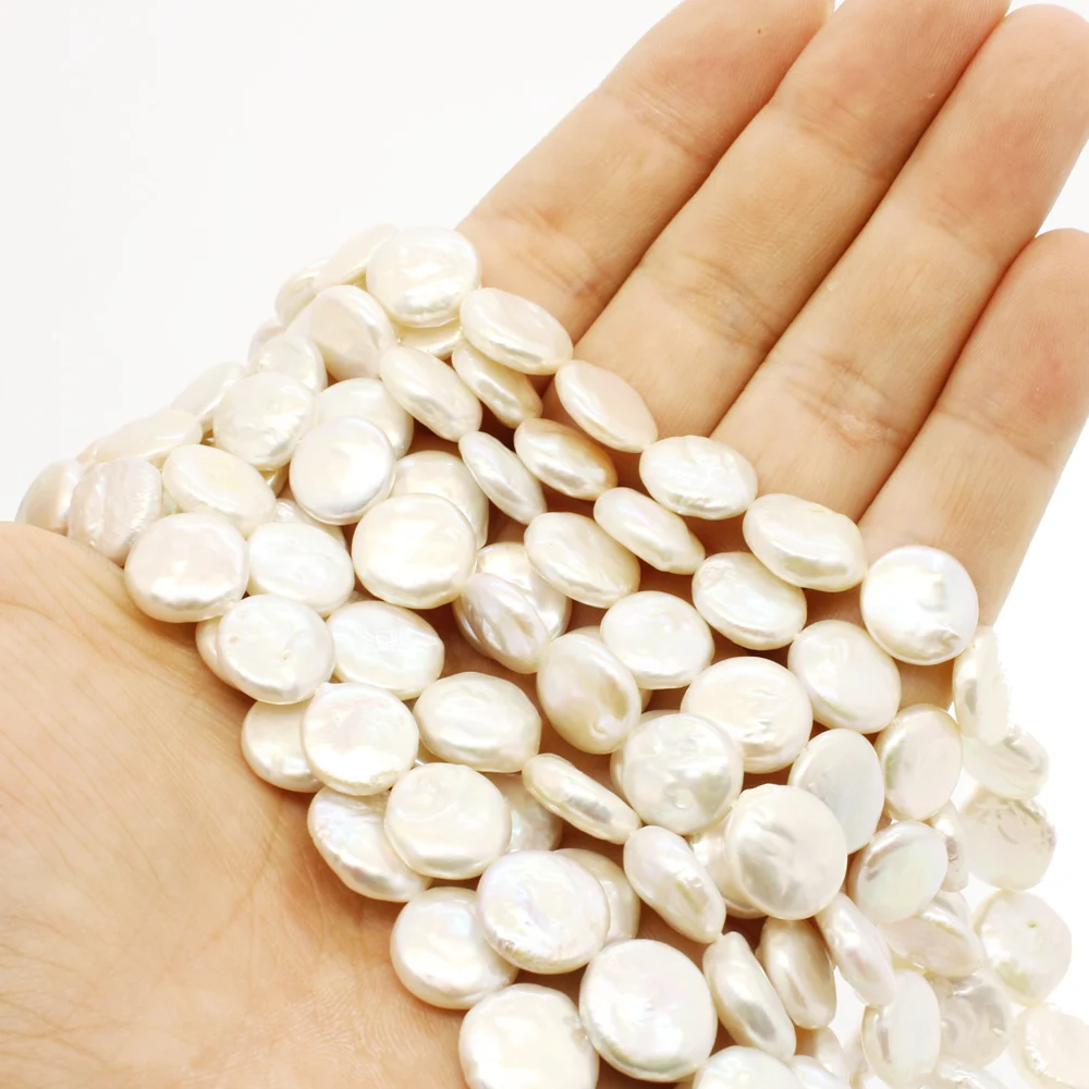 

Natural Freshwater Pearls Women's Button Jewelry Beads for Jewelry Making DIY Necklaces Bracelets Earrings Jewelry Accessories