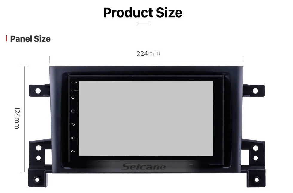 Seicane 2DIN Android 8,1 7 дюймов головное устройство для SUZUKI GRAND VITARA 2005 2006 2007- Радио Аудио Автомобильный gps мультимедийный плеер