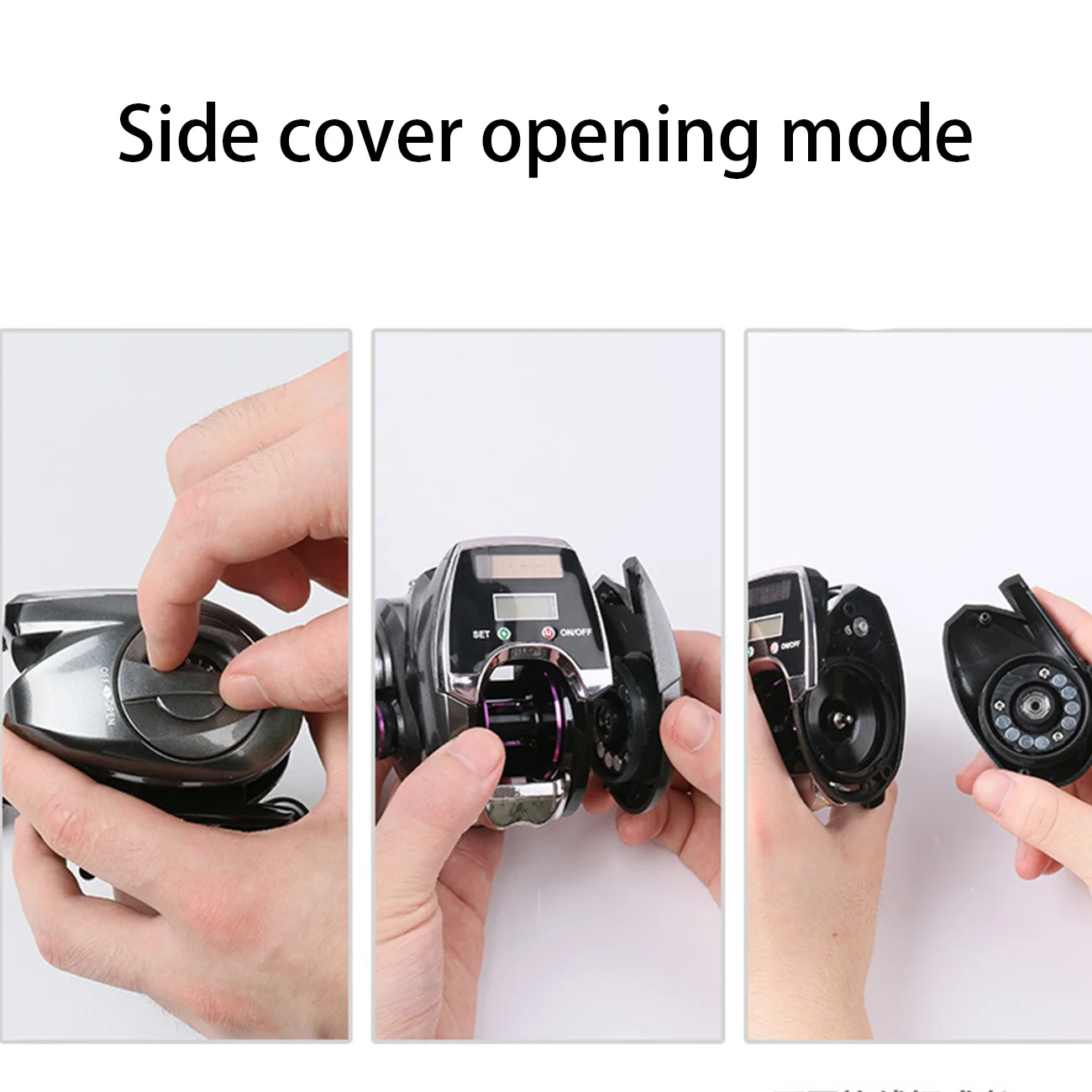 

Electronic Fishing Reel Counter Solar Powered Digital Display Baitcasting Reel 8.0:1 High Speed Ratio