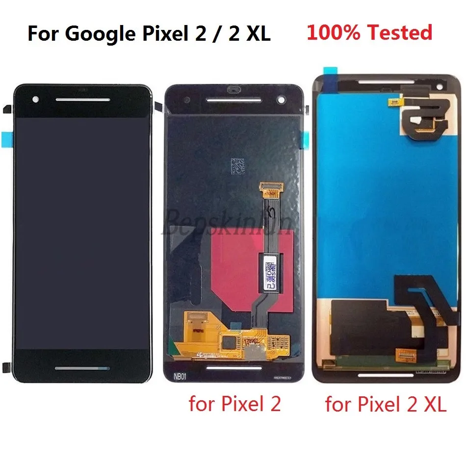 ЖК дисплей Bepskinlun для Google Pixel 2 XL 2XL оригинальный сменный дигитайзер сенсорного