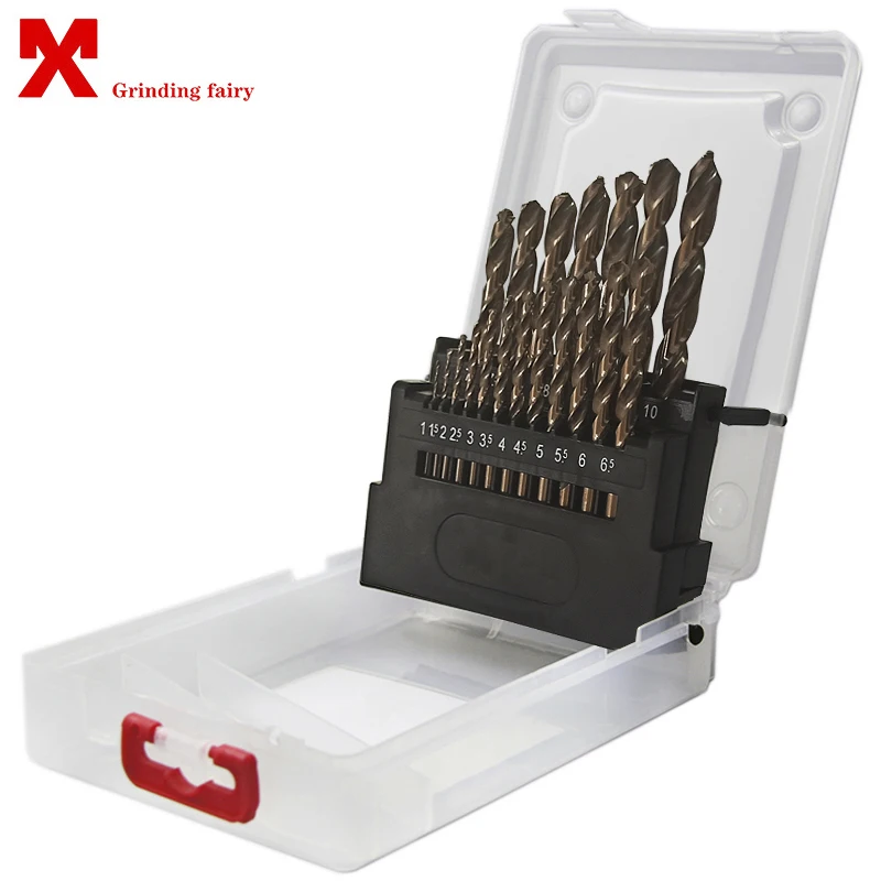 

MX Twist Drill Set M42 High-Speed Steel Cobalt-Containing Drill Bit Various Metal Hole Reaming Hand Tool Three-Blade Twist Drill