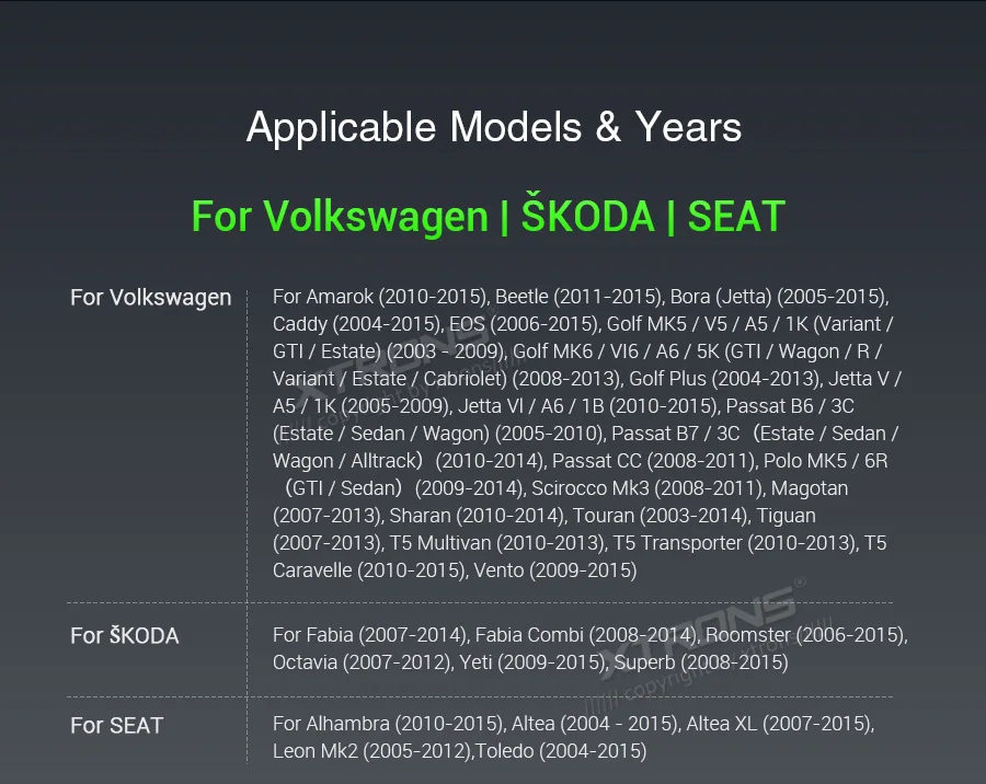 XTRONS " PX5 Android 9,0 Автомобильный плеер радио gps для VW Volkswagen Golf Passat CC Touran Tiguan Sharan для сиденья для SKODA No DVD