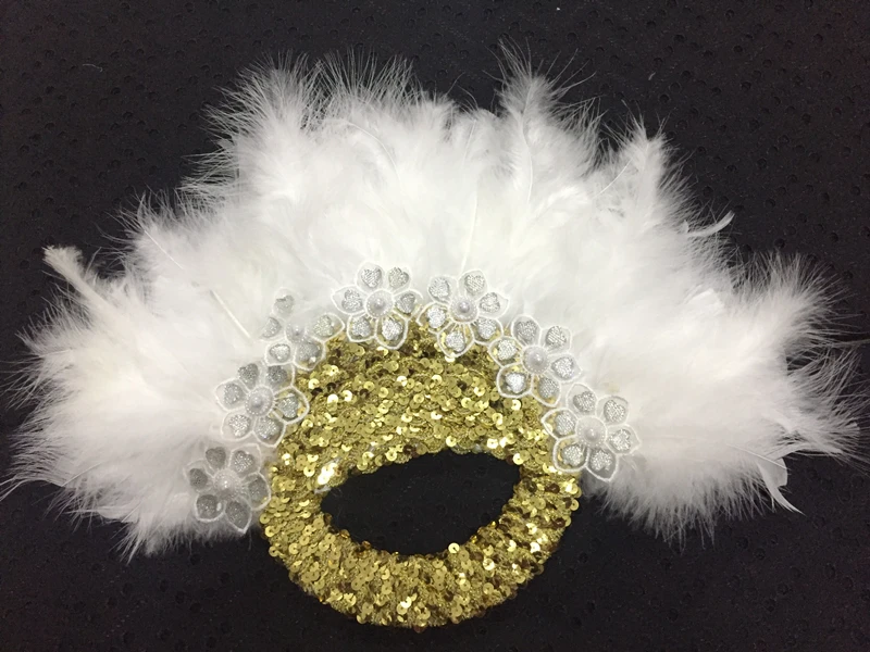 1 шт./пакет Ручной Веер из африканских перьев индейки ручная работа Фанаты для