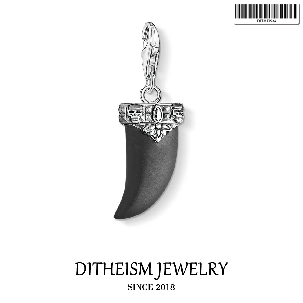 Подвеска в виде зуба тигра ювелирное изделие из стерлингового серебра 2019 пробы