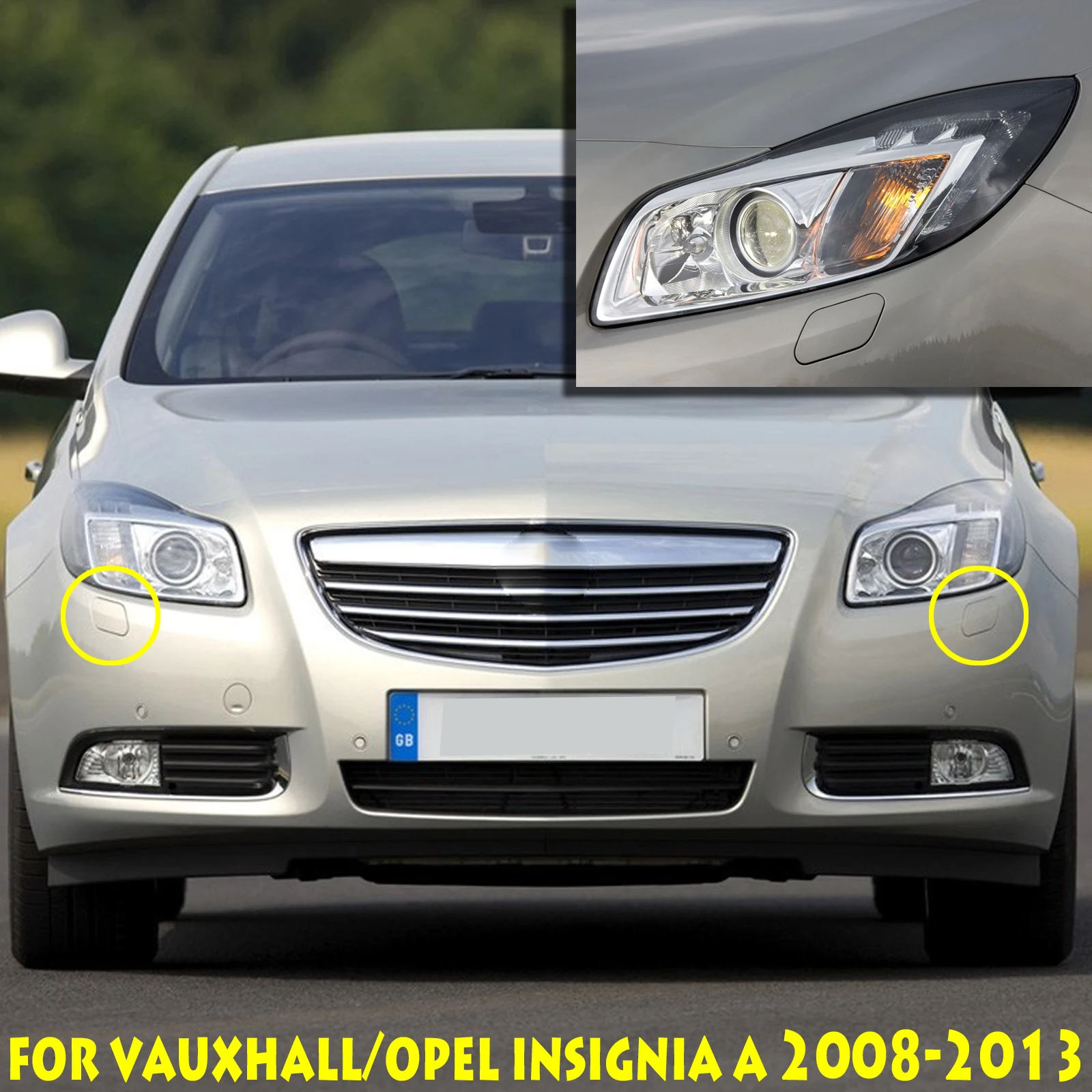 Передний бампер налобный фонарь Омыватель Струйная Крышка незагрунтованная