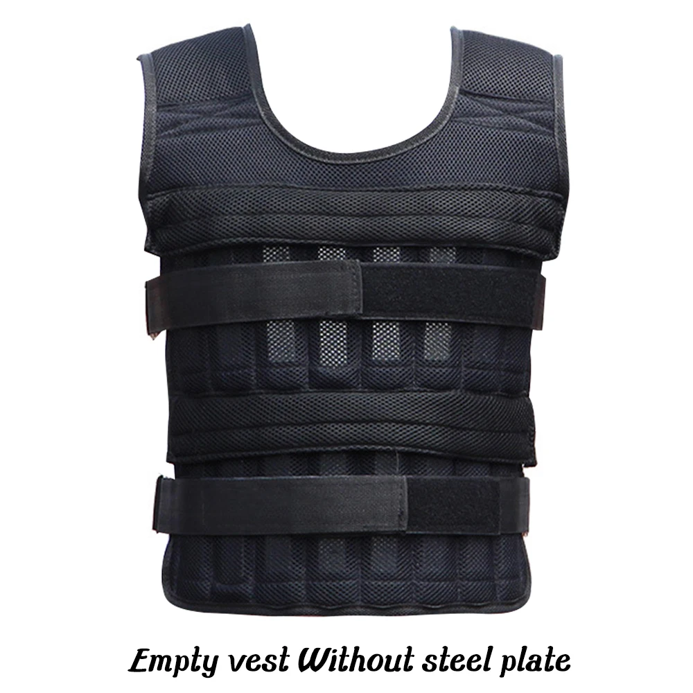 

15 /20/50KG Loading Weighted Vest For Boxing Training Workout Fitness Equipment Adjustable Waistcoat Jacket Sand Clothing Vest