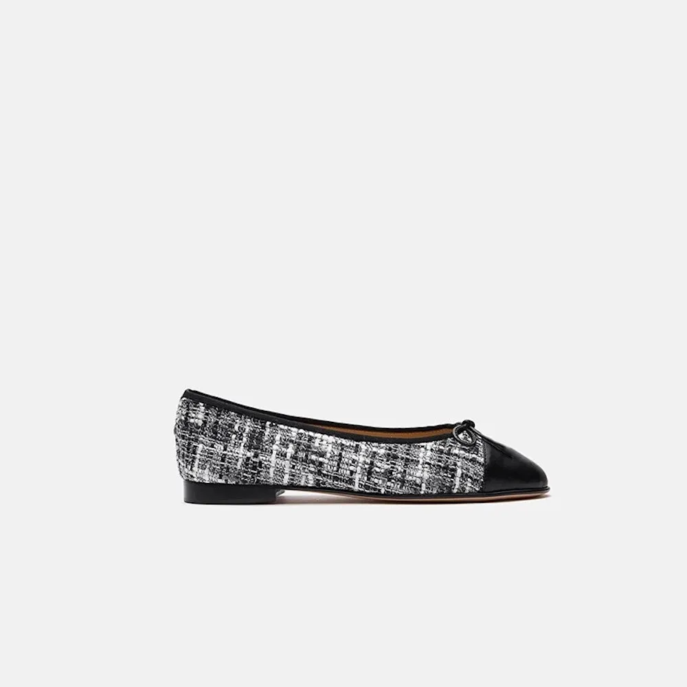 Black Fabric1 Женская обувь; Лидер продаж; дышащая обувь; женская обувь из натуральной кожи; Новые Модные балетки на плоской подошве для женщин; большие размеры 34-42 - Цвет: Black Fabric1