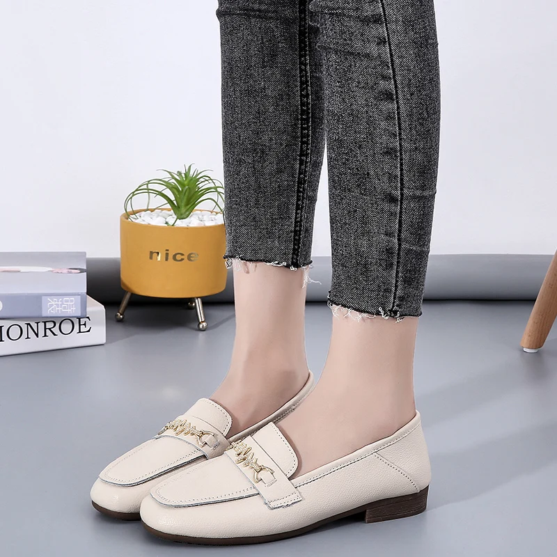 

Женские туфли на плоской подошве, стильные туфли больших размеров, весна-лето 2021