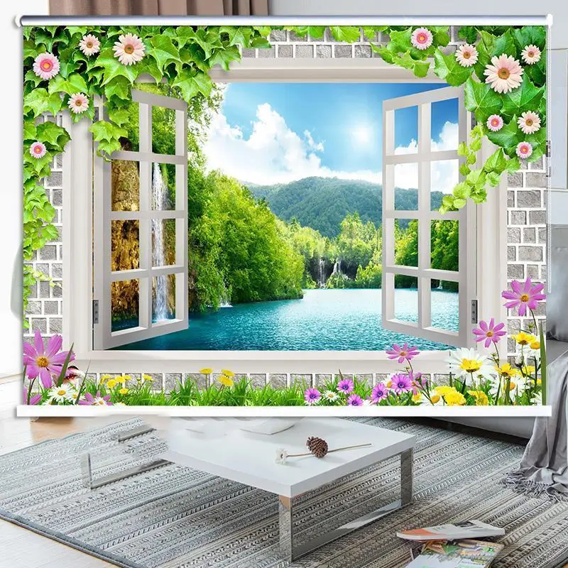 Свадебные Декоративные жалюзи вертикальные рулонные магазины оконные