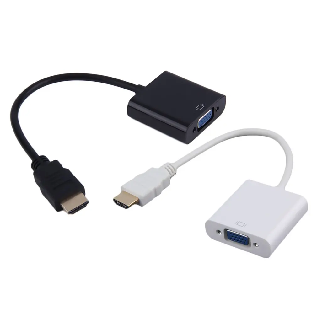 Новинка 2018 1080P HDMI штекер в VGA Женский видеоадаптер Кабель адаптер для ПК DVD HDTV
