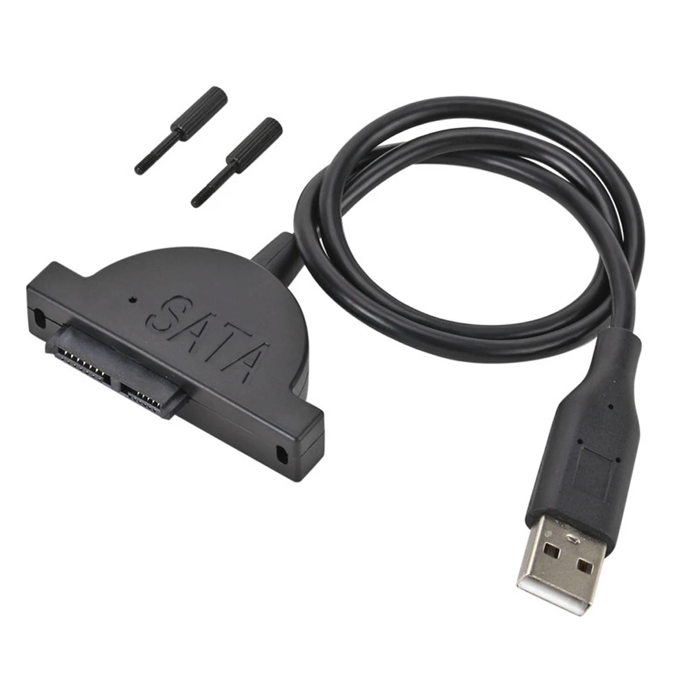 

New USB 2.0 To SATA 13 Pin Female/ USB Standard Type A Male Adapter Cable Hard Driver Converter External Drive Data For SSD HDD