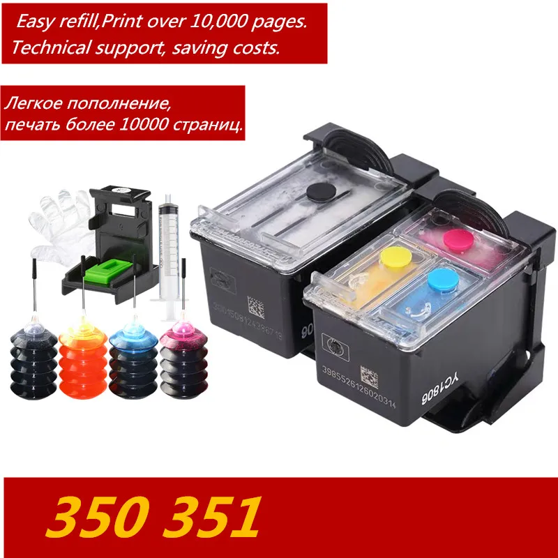 Сменный картридж GraceMate 350 351XL для Hp 351 D4200 C4480 C4580 C4380 C4400 C5280 C5200 C5240 | Компьютеры и офис