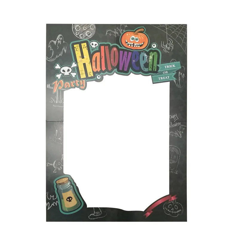 Реквизит для Фотокабины на Хэллоуин 1 шт. рамка с черепом тыквой фотокабина