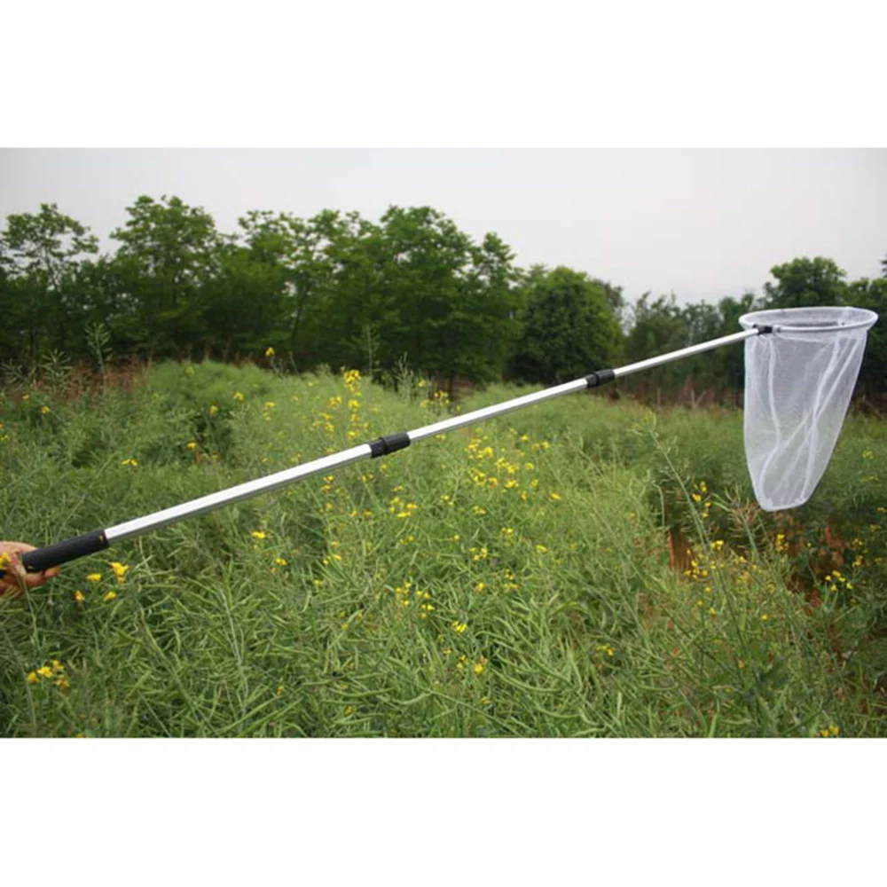 

Extendable Fishing Net Aluminum Alloy Pole Handle Telescopic Landing Net Lengthen Tuck Net Dragonfly Insect Net For Kids Adults