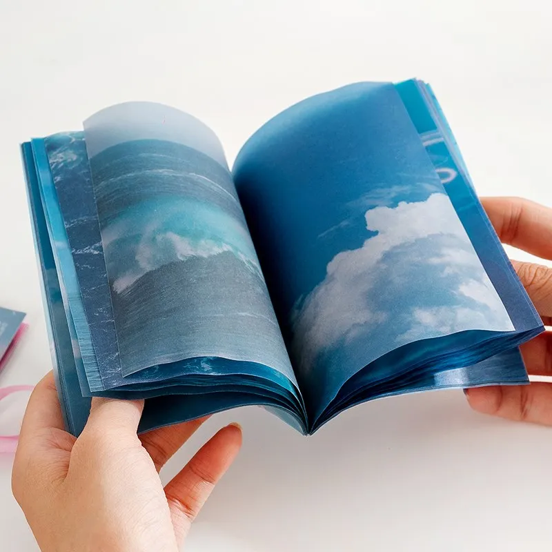 

30 Different Patterns Sulfuric Acid Paper Notes Ins Scrapbooking Material Bookmark Divider Page Scrapbooking Collage Note Paper