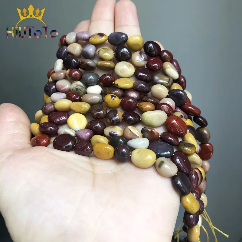 8-10mm Irregular Natural Mookaite Jaspers Loose Spacer Beads For Jewelry Making DIY Bracelet Earrings Necklace Accessories 15'' |