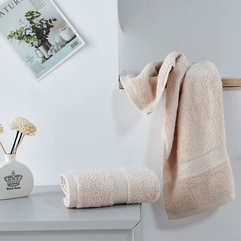 

Fashion Bath Towels Simple Soft No Shed Hair Hand Towels Adults Face Towel Cotton Quick Dry Toallas Playa Home Textile DJ60MJ