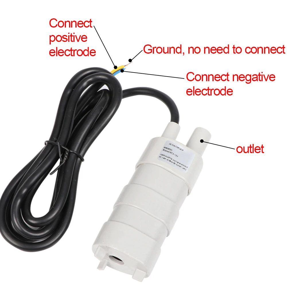 DC 12V Submersible Water Pump Camper Motorhome High Flow Whale 900L/H 5M Quality Durable Engineering Plastics | Обустройство дома