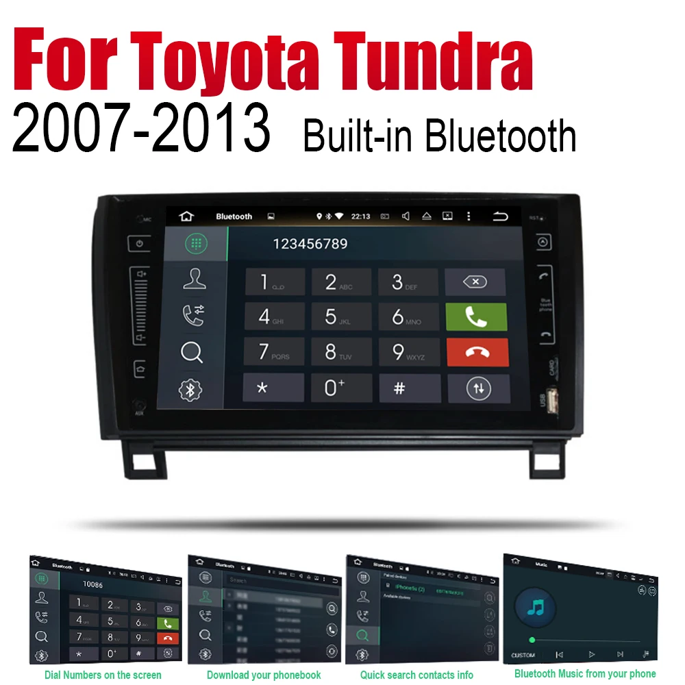 ZaiXi Android автомобильное радио стерео GPS навигация для Toyota Tundra/Sequoia 2007 ~ 2013 Bluetooth wifi 2din