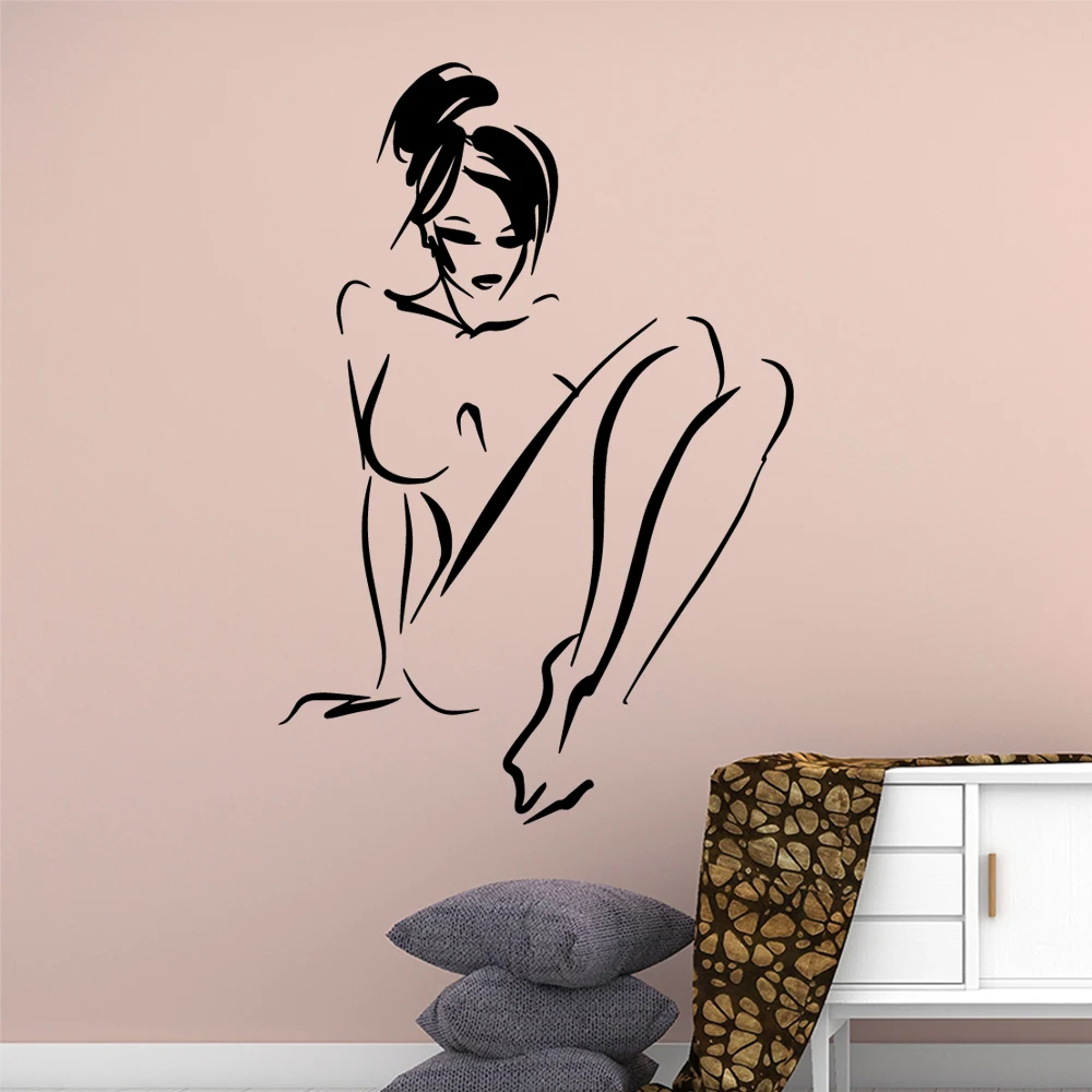 

Diy Naked Lady Vinyl Decor Wall Stickers For Girl Rooms Decor Vinyl Decals Bedroom Vinyl Sticker