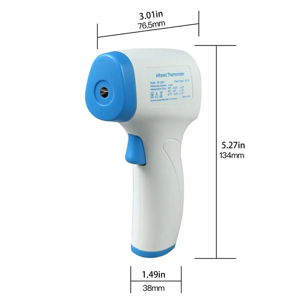

New Non-Contact Thermometer Infrared Thermometer Forehead Body Baby Adults Outdoor Home Digital Infrared Fever Ear Thermometer