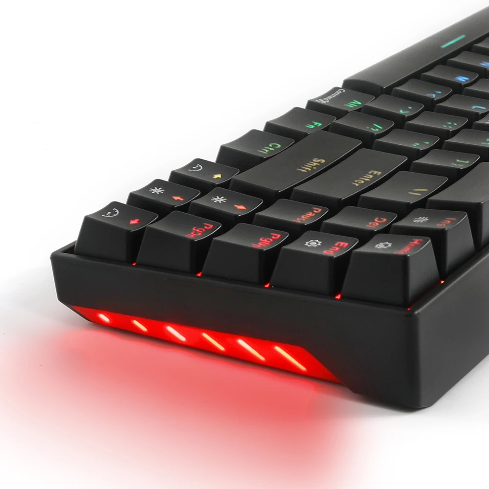 royal kludge rk71 mechanic keyboard gaming bluetooth rgb 71 keys one hand typewriter keyboard for office laptop free global shipping