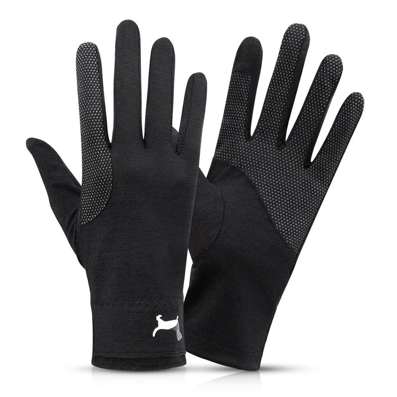 

Summer Sunscreen Gloves Mans Thin Ice Silk Touch Screen Driving Women Cycling Quick-Drying Sports Gloves