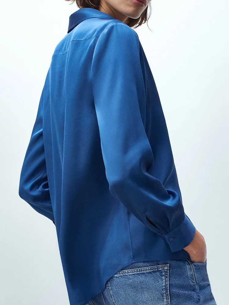 Новинка 2021 Женская Элегантная универсальная рубашка на пуговицах с лацканами и