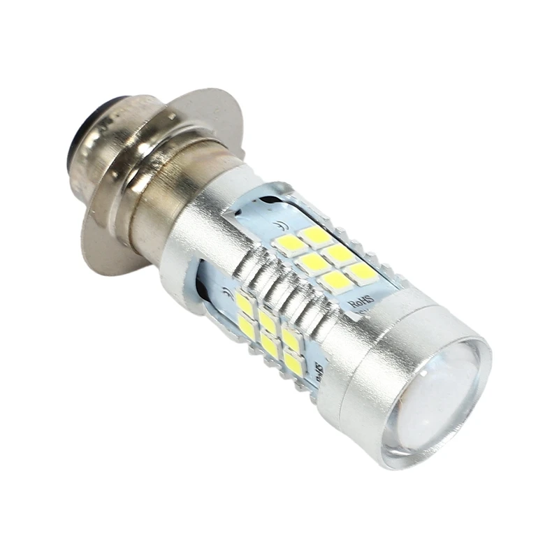 2X H6 однокоготный мотоцикл 3030 21SMD светодиодный налобный фонарь лампа 1200 лм белый 21