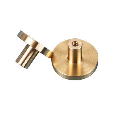 Ручки и ручки для шкафа из чистой меди золотые простые круглые латунные ящиков