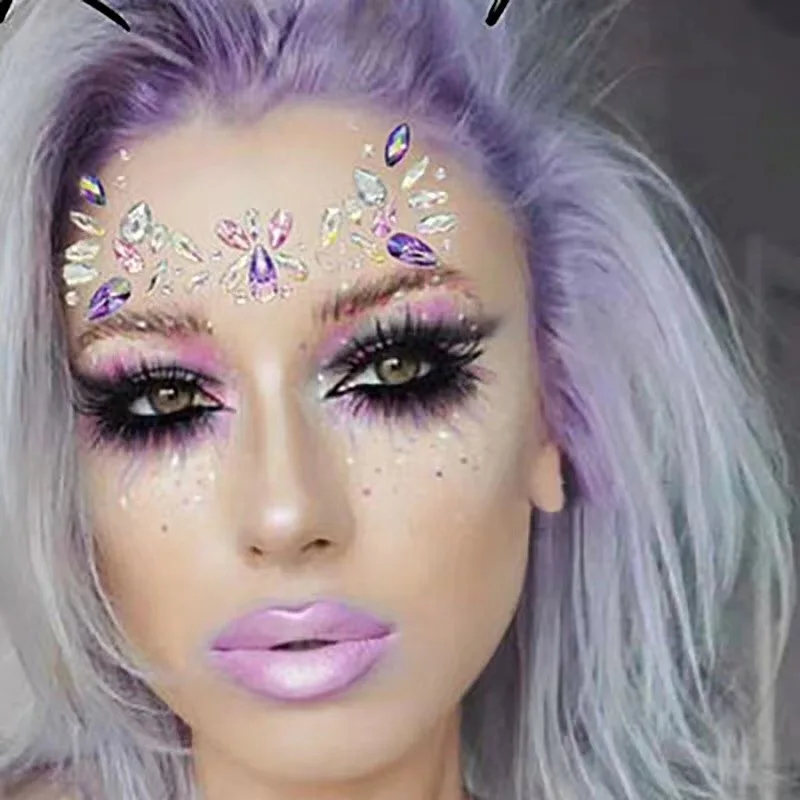 3d наклейка с кристаллами для музыкального фестиваля модная блестящая акриловая