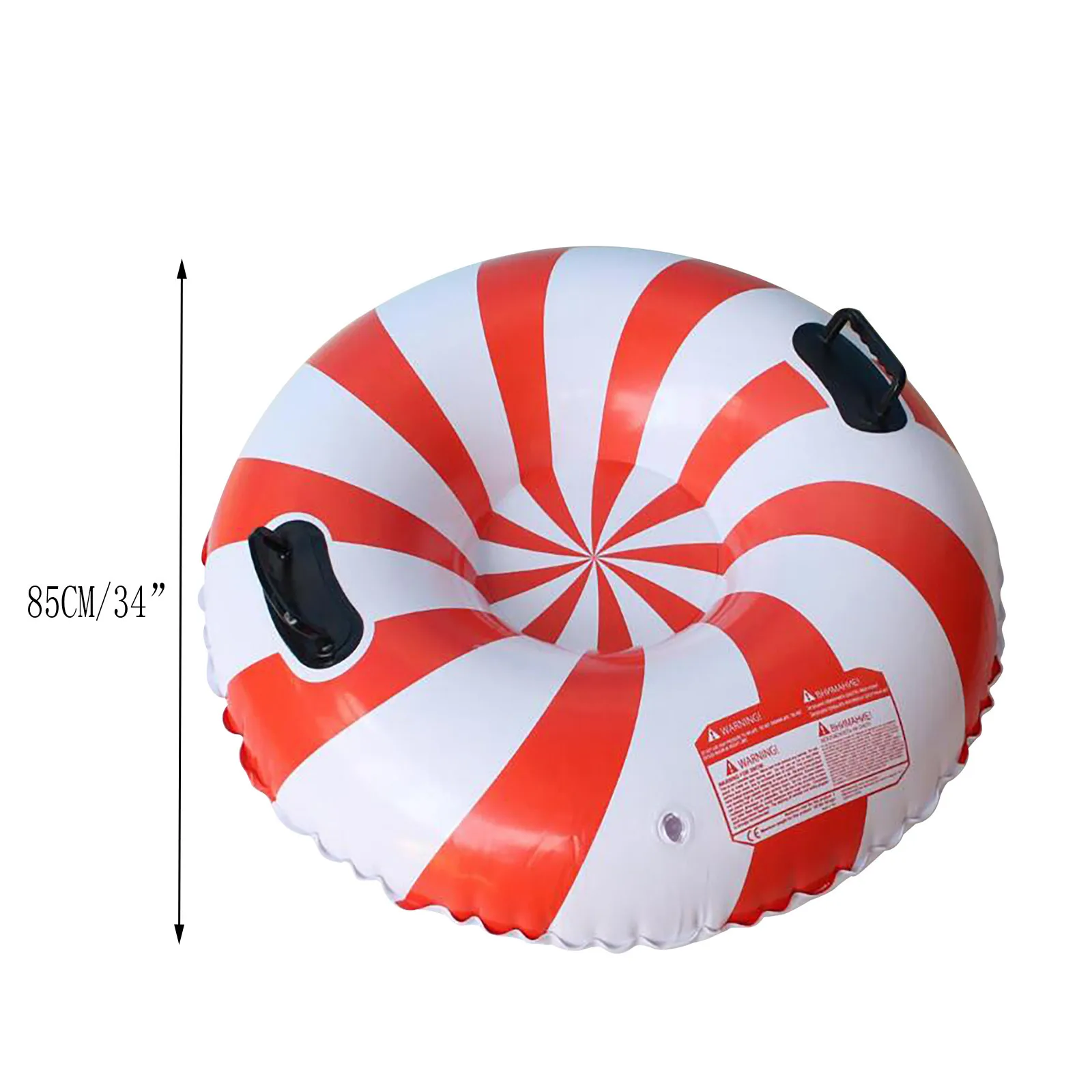 

Snow Ski Circle Toy Winter Inflatable Ski Circle With Handle Durable Children Adults Snow Tube Skiing Thickened Floated PVC Sled