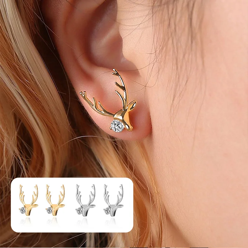 Модные серьги гвоздики для женщин оригинальные дизайнерские трендовые