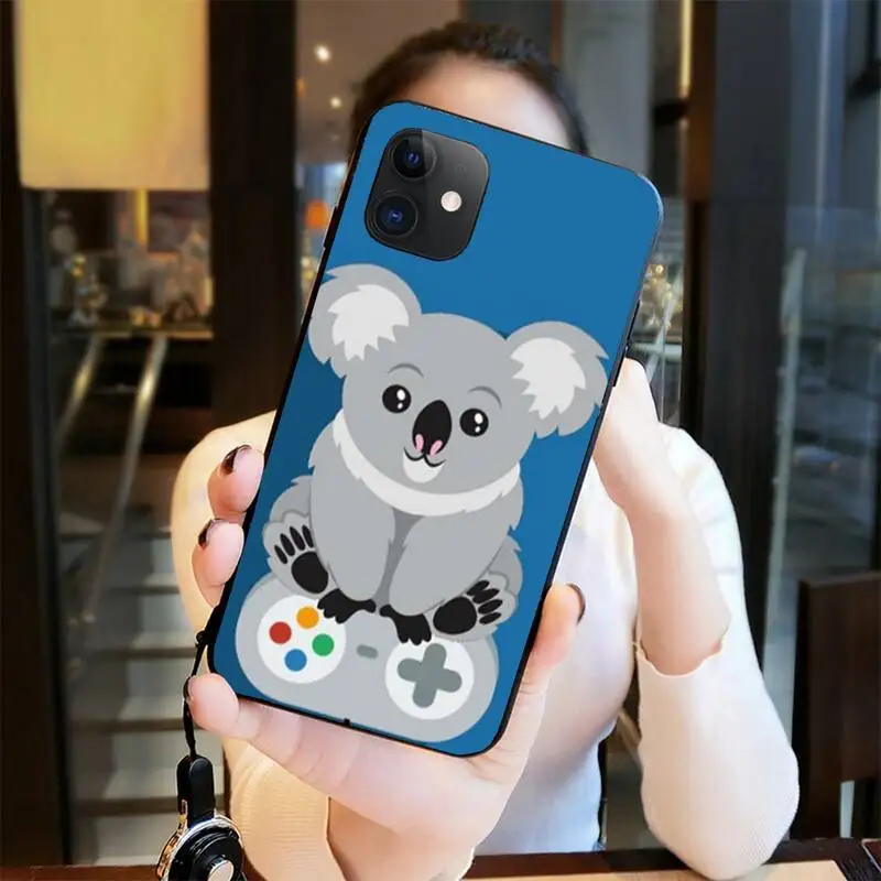 Горячая Распродажа милый мультяшный чехол Koala для телефона iPhone 11 pro XS MAX 8 7 6 6S Plus X 5S