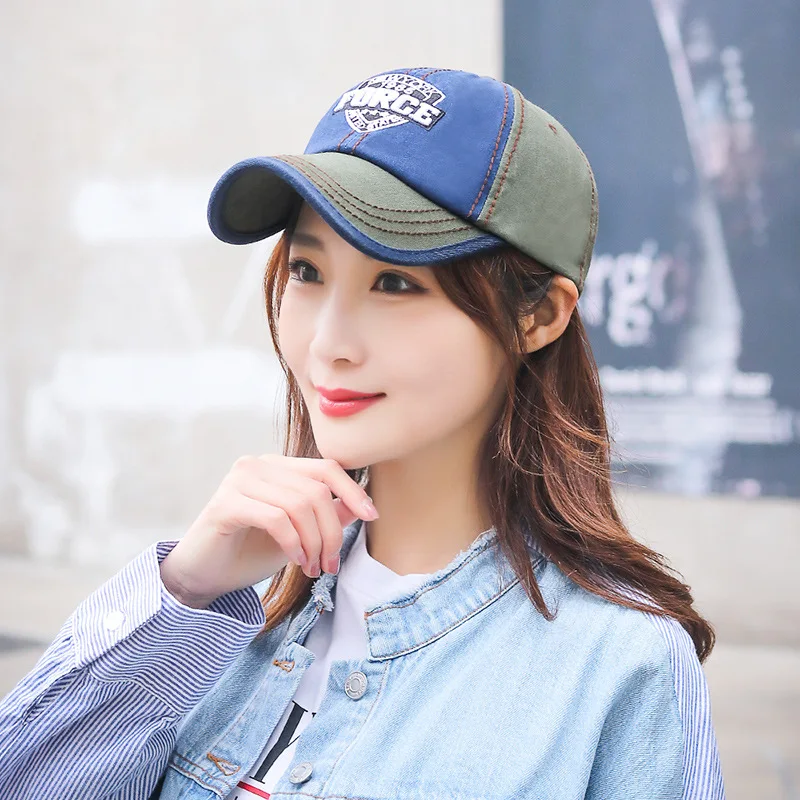 Бейсболка Мужская/женская с вышивкой и надписью FORCE модная стирающаяся хлопковая